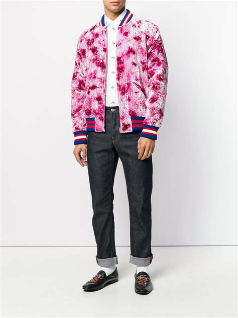 Gucci Dragon Appliquéd Bomber Jacket 